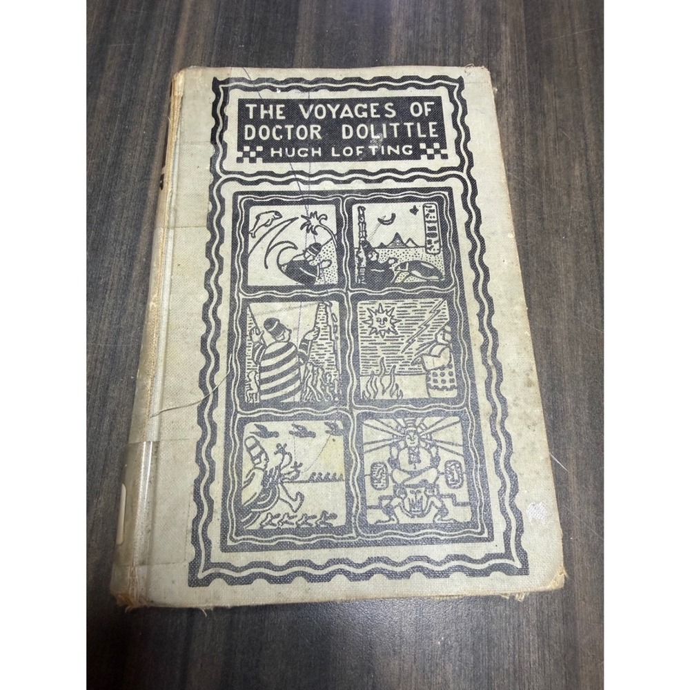The Voyages of Doctor Dolittle Hugh Lofting‎ 1950 Vintage Hardcover Book Ex-Lib